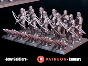 Levy Soldiers - Human Militia - Longbow