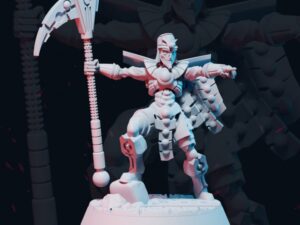 Necroyd Tomb Lord – Leader With Scythe And Pointing Arm